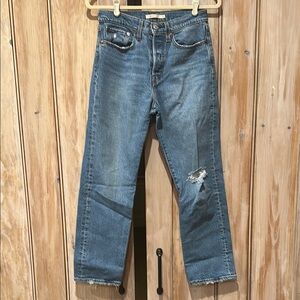 Levi’s Wedgie Straight Blue Denim Jeans